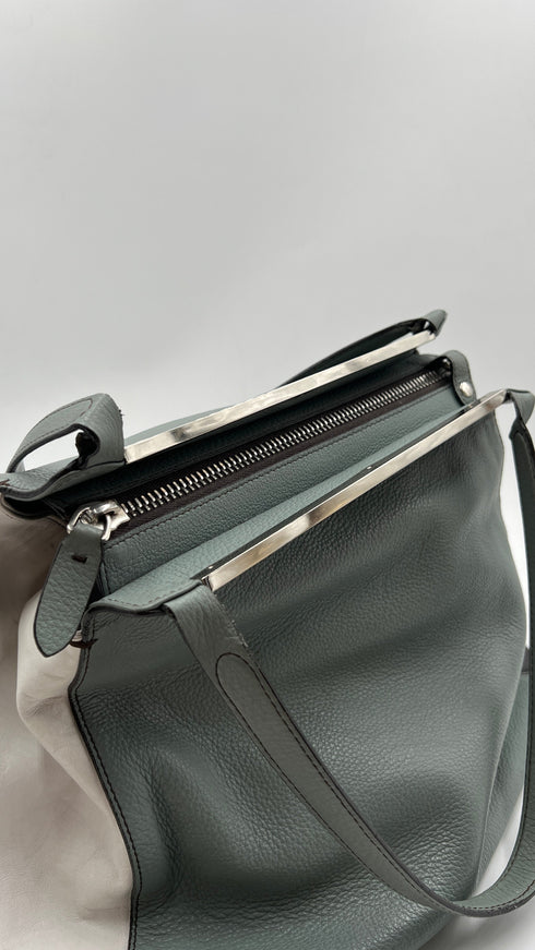 Borsa in pelle multicolor