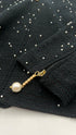 Giacca nera con micro-perline