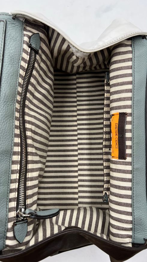 Borsa in pelle multicolor