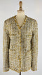 Giacca in tweed oro