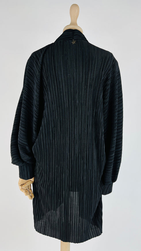Cardigan plissettato