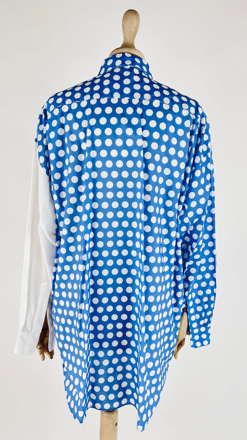 Camicia a pois in cotone