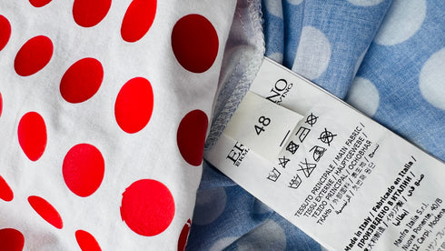 Camicia a pois in cotone