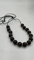 Collana sfere legno