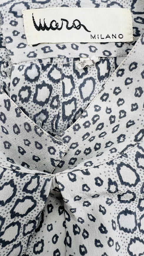 Camicia in seta animalier