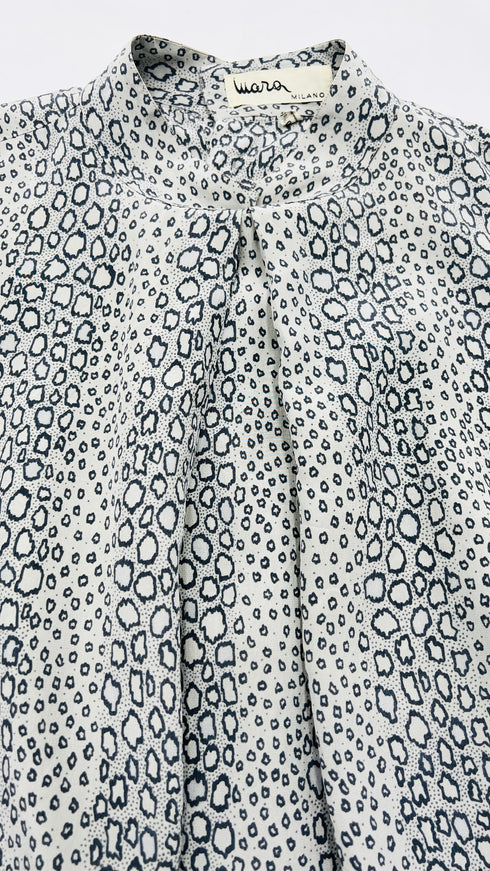Camicia in seta animalier