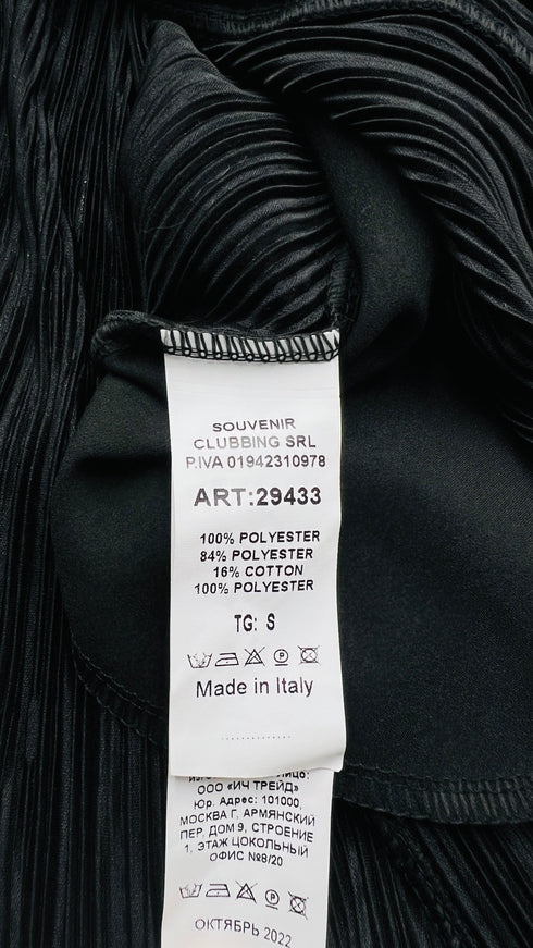 Cardigan plissettato