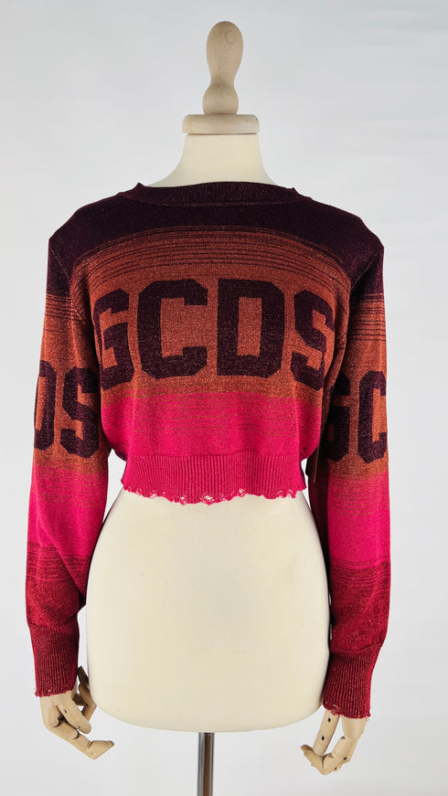Maglia cropped lurex