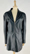 Giacca lunga in pelle vintage