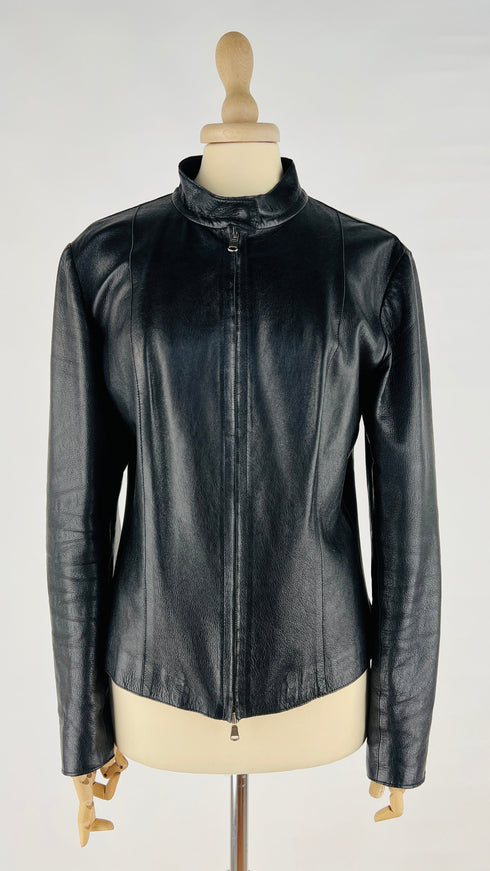 Giacca corta in pelle