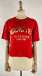 T-shirt cropped con stampa