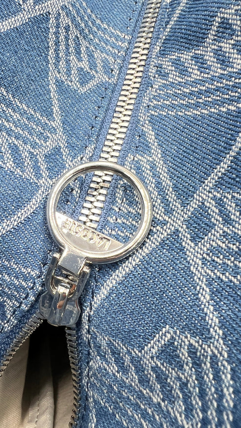 Borsa maxi in denim con cartellino