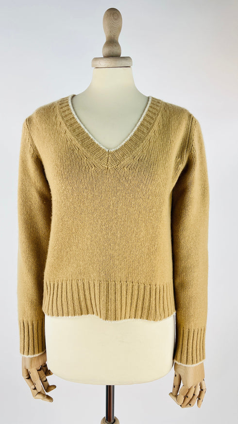Maglione in cashmere a V
