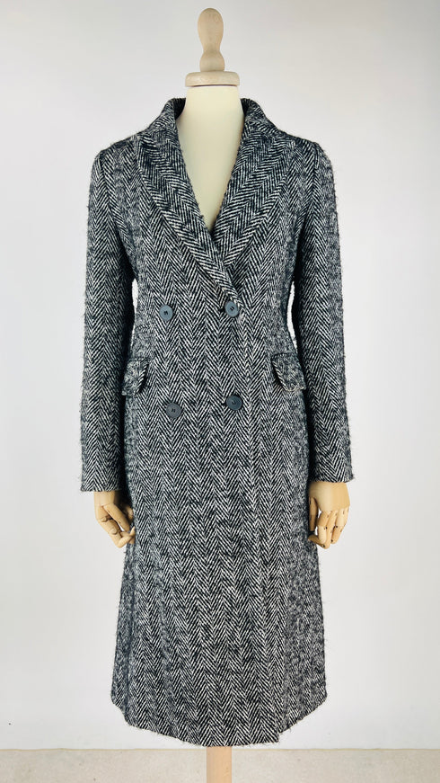 Cappotto doppiopetto spigato