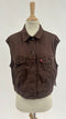 Gilet denim e lino