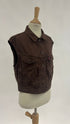 Gilet denim e lino