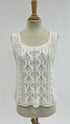Gilet in cotone bianco
