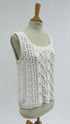 Gilet in cotone bianco