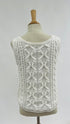 Gilet in cotone bianco