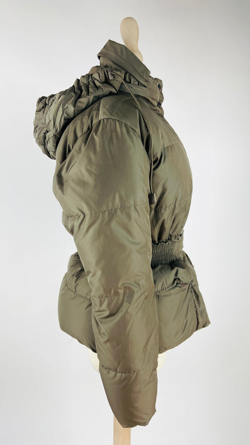 Piumino sfiancato khaki