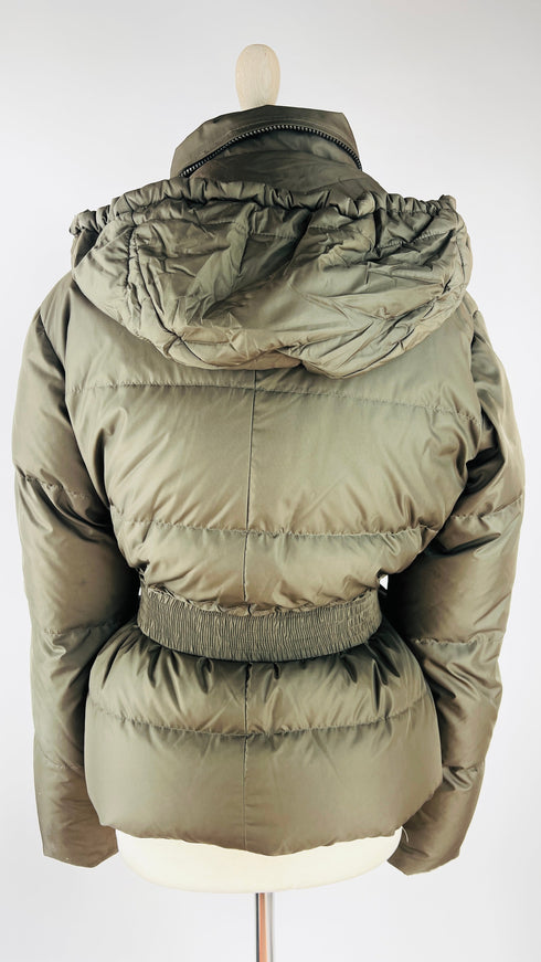 Piumino sfiancato khaki