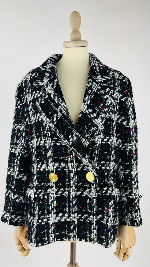 Blazer monopetto in tweed