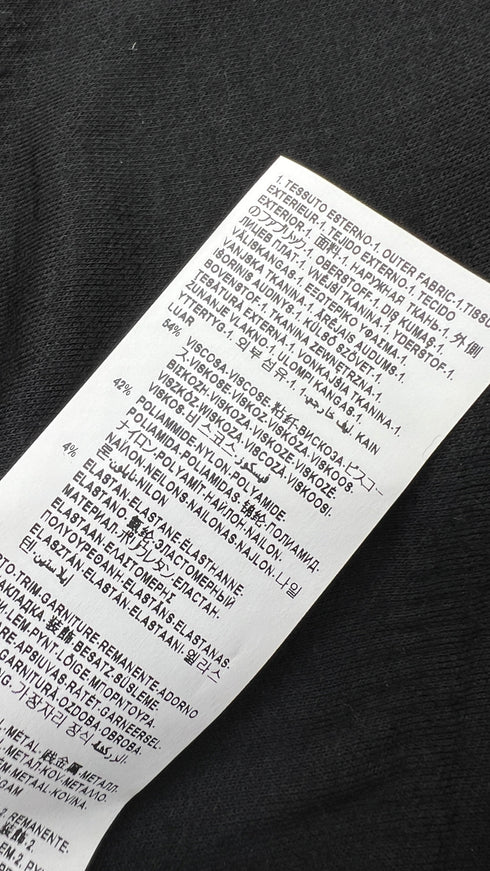 Abito felpa corto nero