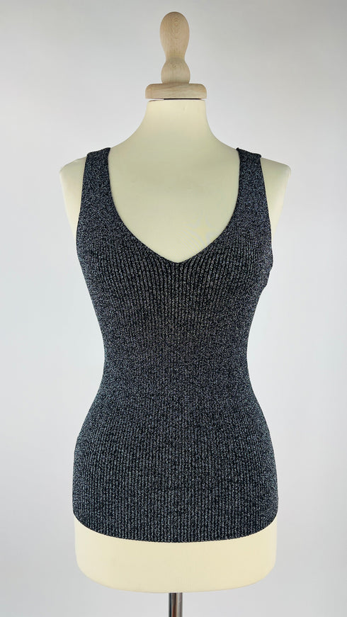 Canotta in costina lurex