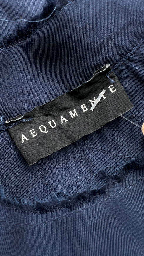 Abito midi blu navy