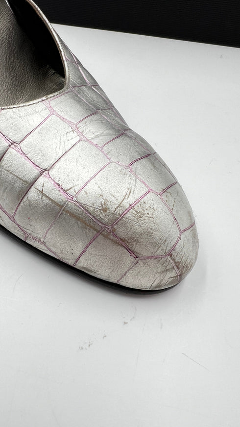 Sandalo argentato vintage N.40