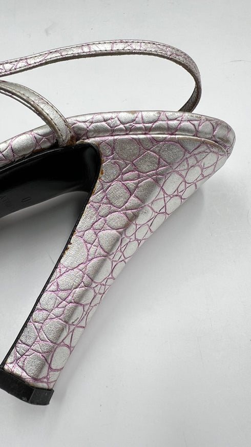 Sandalo argentato vintage N.40