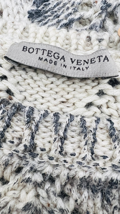 Maglione traforato tinto in capo