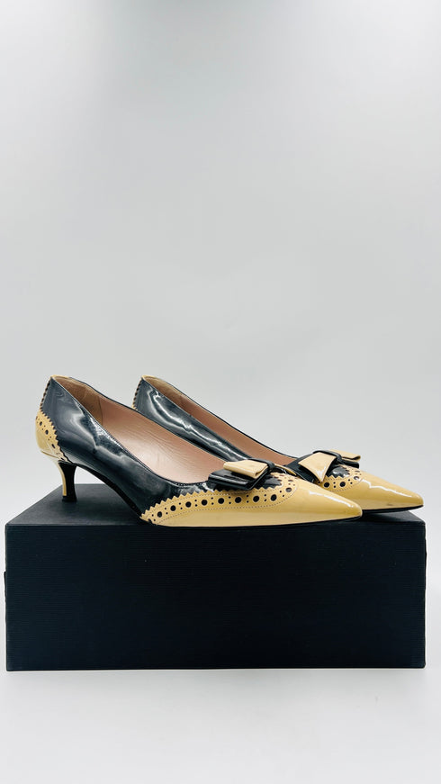 Décolleté vintage in vernice N.41