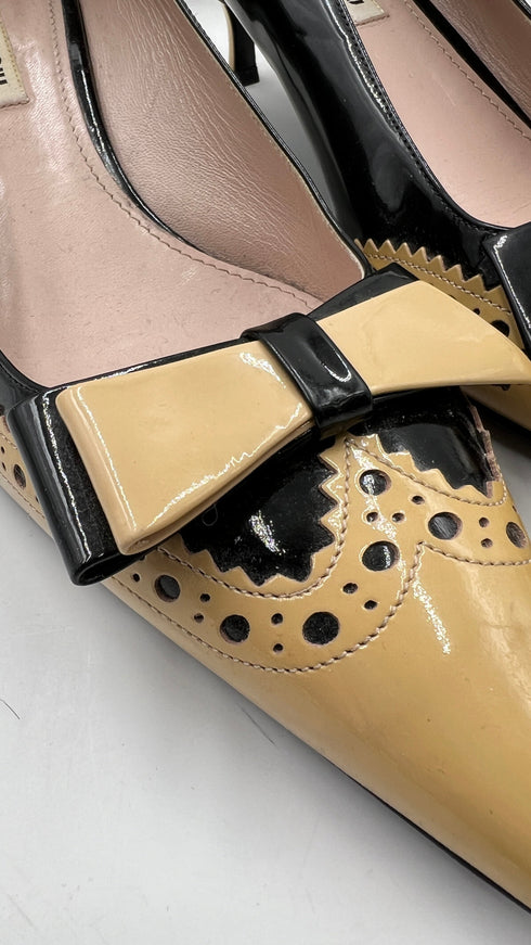 Décolleté vintage in vernice N.41