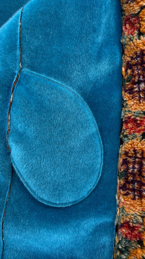 Maxi gilet lungo con cartellino