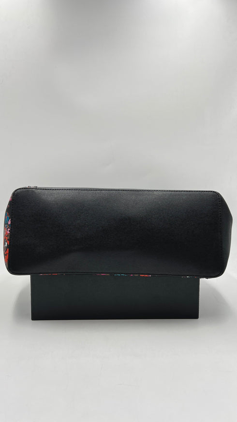 Borsa in pelle a fiori