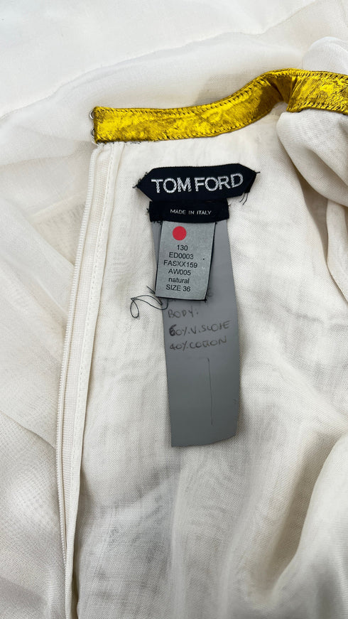 Abito lungo bianco vintage