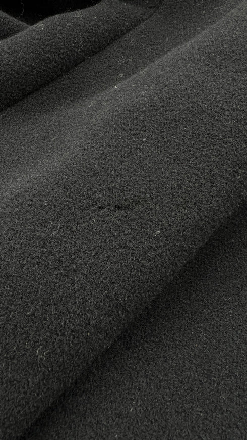 Cappotto in panno a frange