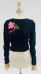 Maglia cropped lana cachemire