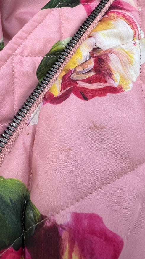 Bomber a fiori matelasse
