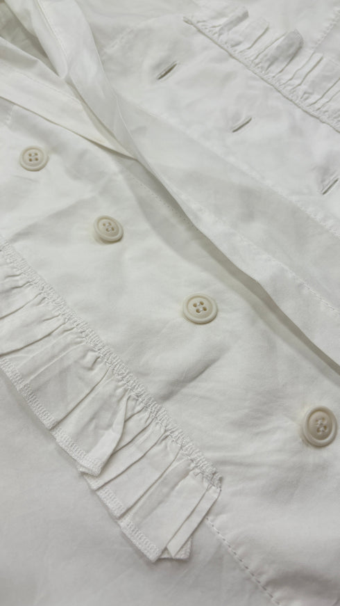 Camicia asimmetrica bianca