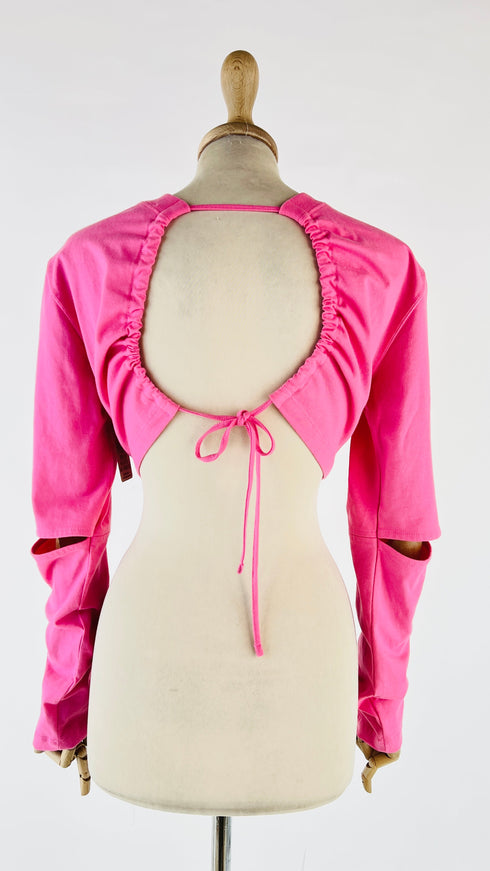 Crop-top schiena scoperta