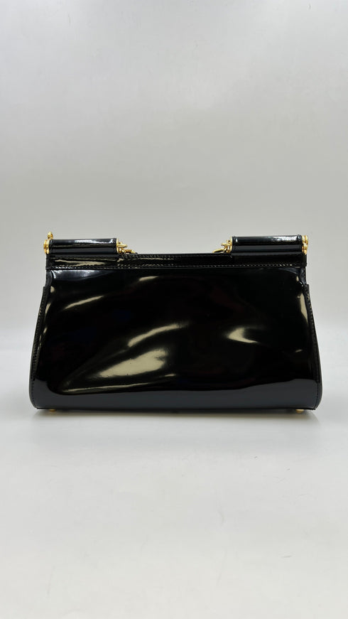 Borsa “Sicily” nera vernice