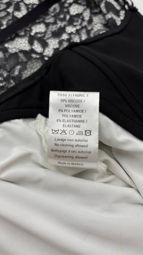 Abito midi in pizzo