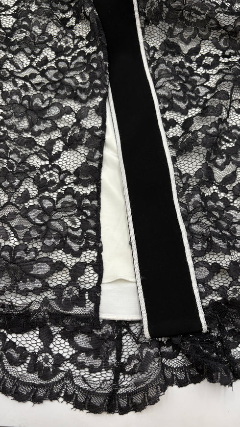 Abito midi in pizzo