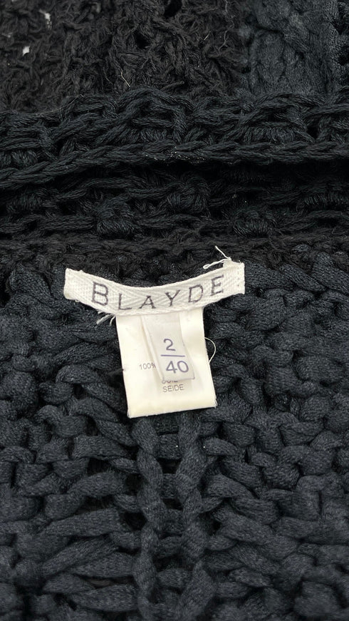 Cardigan oversize lungo nero