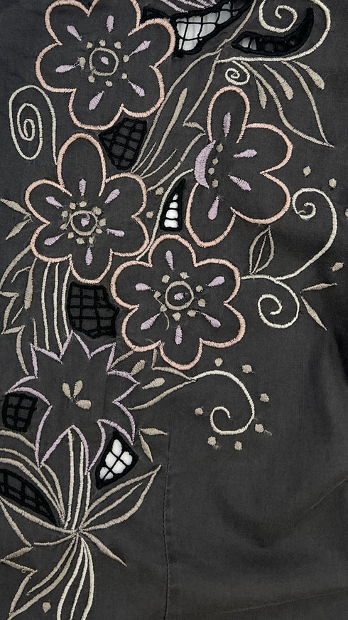 Blusa ricami floreali