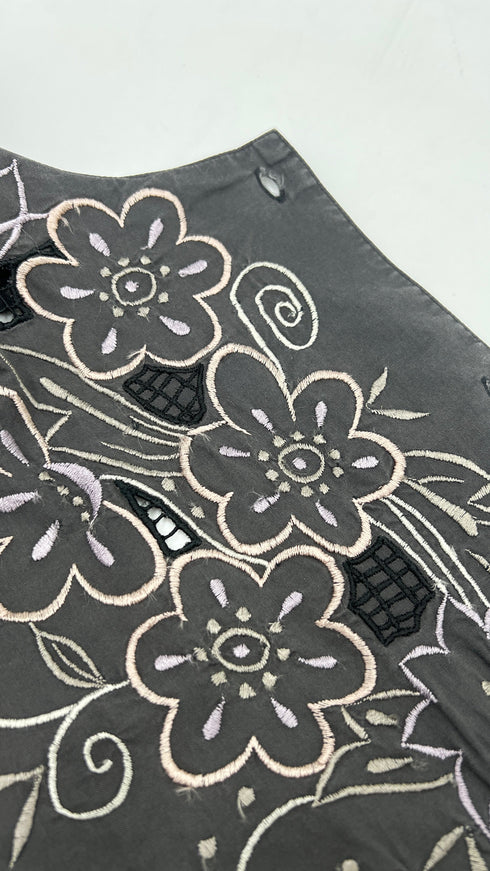 Blusa ricami floreali