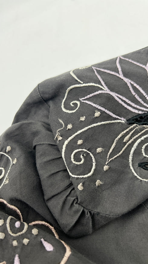 Blusa ricami floreali