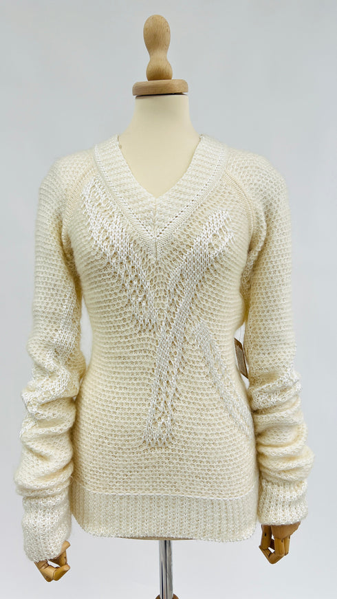 Maglione lungo a V